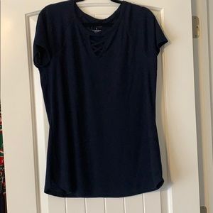 Navy Blue Casual Top